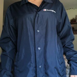 dark blue champion jacket